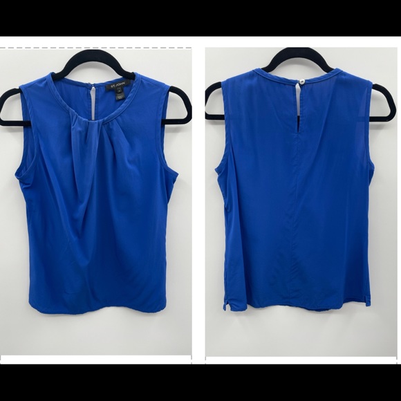 St. John Tops - St. John Vibrant Blue Sleeveless Top